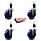 Service Caster 4'' Solid Poly Wheel Swivel 1-1/2'' Expanding Stem Caster Set, 4PK SCC-EX20S414-SPUS-112-4 - alternate 3